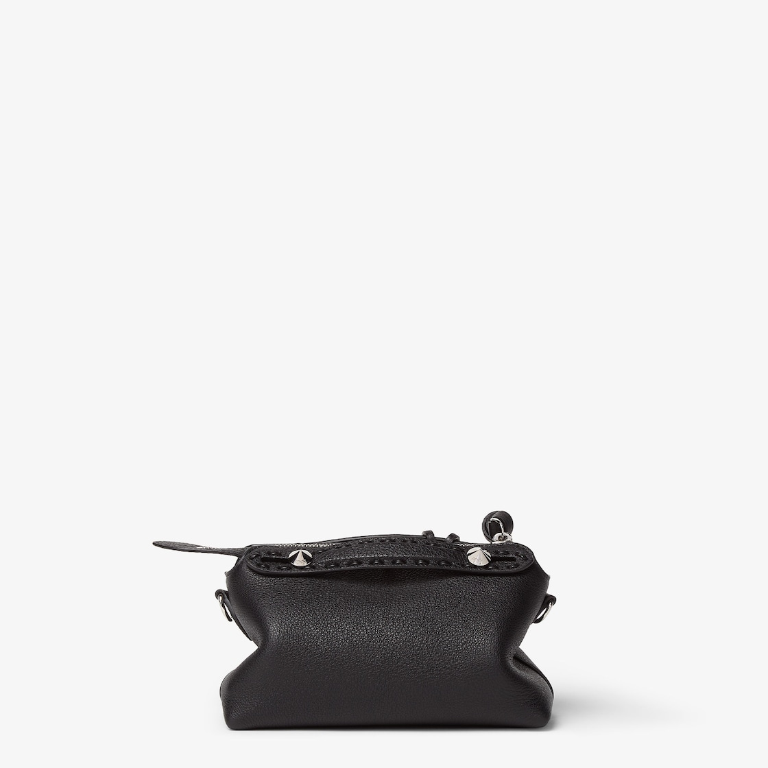 FENDI By The Way Selleria Mini Black Selleria mini-bag with 156 hand-sewn topstitches - Image 2